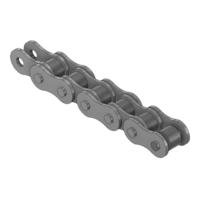 MODULAR SOLUTIONS DOOR PART&lt;BR&gt;ANSI 25 ROLLER CHAIN, 1/4&quot; PITCH